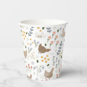 チキン愛好家ファムヤード動物パーティー 紙コップ (正面)