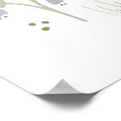 チキン愛好家ファルミヤードアニマルかわいらしフローラ ポスター (角)