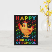 チキン愛好家先生学生ハッピー100日のS カード (黄色い花)