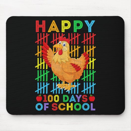 チキン愛好家先生学生ハッピー100日のS マウスパッド (正面)