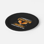 チキン愛好家 |チキンウィング ペーパープレート (アングル)