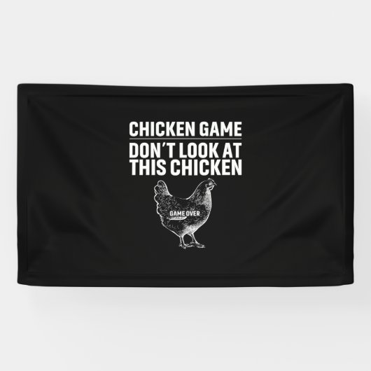 チキン愛好家 |チキンゲーム 横断幕 (横)