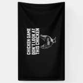 チキン愛好家 |チキンゲーム 横断幕 (縦)