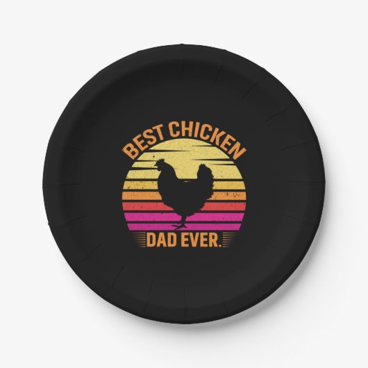 チキン愛好家 |チ最高のキンパパ ペーパープレート (正面)