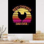 チキン愛好家 |チ最高のキンパパ ポスター (キッチン)
