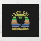 チキン愛好家 |小さな恐竜を育てる ビールラベル (シングルラベル)