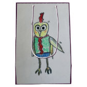 チキン抱き枕 ミディアムペーパーバッグ (裏面)