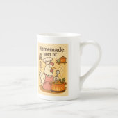 チキン料理スーッおもしろいプ – キッチンヘンデザイン ボーンチャイナマグカップ (右)