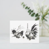 チキン日本のハガキ2枚 ポストカード (スタンド正面)