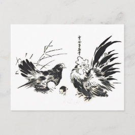 チキン日本のハガキ2枚 ポストカード