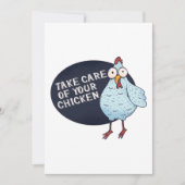 チキン気にを持って行け サンキューカード (正面)