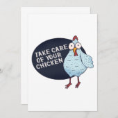 チキン気にを持って行け サンキューカード (正面/裏面)