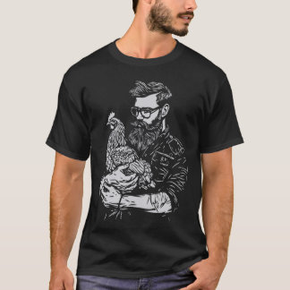 チキン気にTシャツとの農家 Tシャツ