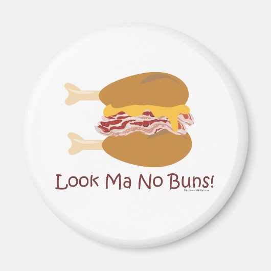 チキン熱狂するサンドイッチ マグネット (正面)