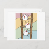 チキン熱狂するチキンおもしろい ポストカード (正面/裏面)