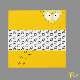 チキン熱狂するフットプリント模様ベリーバンド 招待状ベリーバンド