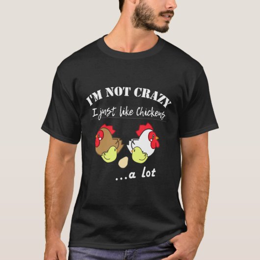チキン熱狂するラブ Tシャツ (正面)
