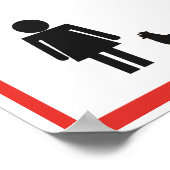 チキン熱狂するレディーポスター ポスター (角)