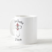 チキン熱狂するレディ反社会的農家ファーム鶏 コーヒーマグカップ (正面左)