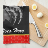 チキン熱狂するレディlメンフィススタイルルースター キッチンタオル (四つ折り)