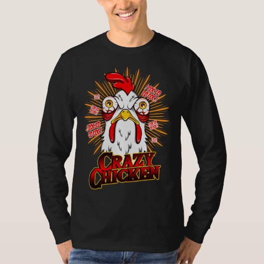 チキン熱狂する Tシャツ (正面)