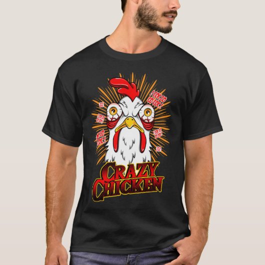 チキン熱狂する Tシャツ (正面)
