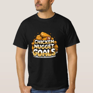チキン祝ヌゲッツとおもしろいアートワーク Tシャツ
