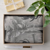 チキン納屋周囲の庭デザイン 薄葉紙 (ギフト)