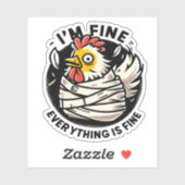 チキン素晴らしだおもしろい シール (シート)