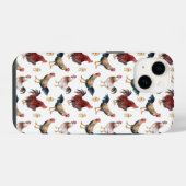 チキン素朴パターン iPhoneケース (裏面横)
