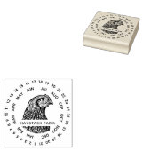 チキン素朴ファミリーフ⎢ァームタッグ日付スタンプ ラバースタンプ (押印)