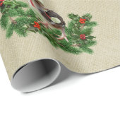 チキン素朴ホリデー ラッピングペーパー (ロールコーナー)