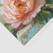 チキン素朴ワイヤーバスケット桃の牡丹デコパージュ 薄葉紙 (詳細)