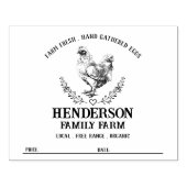 チキン素朴卵カートンスタンプ ラバースタンプ (インプリント)