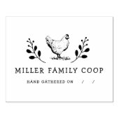 チキン素朴卵パーソナライズされたカートンスタンプ ラバースタンプ (インプリント)