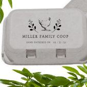 チキン素朴卵パーソナライズされたカートンスタンプ ラバースタンプ