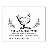 チキン素朴卵パーソナライズされたパック ラバースタンプ (インプリント)