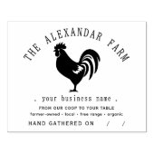 チキン素朴卵パーソナライズされたパック ラバースタンプ (インプリント)