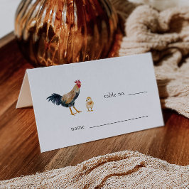 チキン素朴結婚のテーブル番号座席表 プレイスカード
