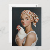 チキン素朴美しい ポストカード (正面/裏面)