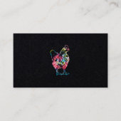 チキン絞り染めヒッピーチキン農家ファームヴィンテージ 名刺 (正面)