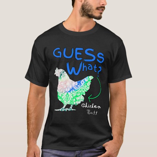チキン絞り染めレトロヴィンテージ Tシャツ (正面)