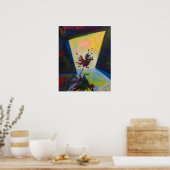 チキン絵を描 ポスター (キッチン)