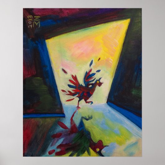 チキン絵を描 ポスター (正面)