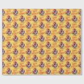 チキン誕生日ギフトラップとユーモア – 熱狂する Chick ラッピングペーパー (フラット)