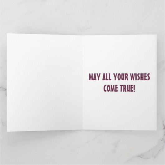 チキン誕生日 カード (内部)