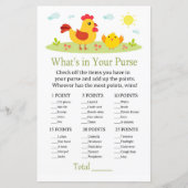 チキン財布ゲームの赤ちゃんシャワーに何がある (正面)