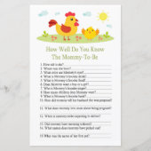 チキン赤ちゃんシャワーのゲームをどれだけ知っているか (正面)