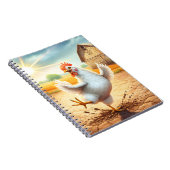 チキン踊りイン納屋周囲の庭 ノートブック (右側)