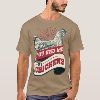 チキン農家チキン愛鶏で私を持っていた Tシャツ